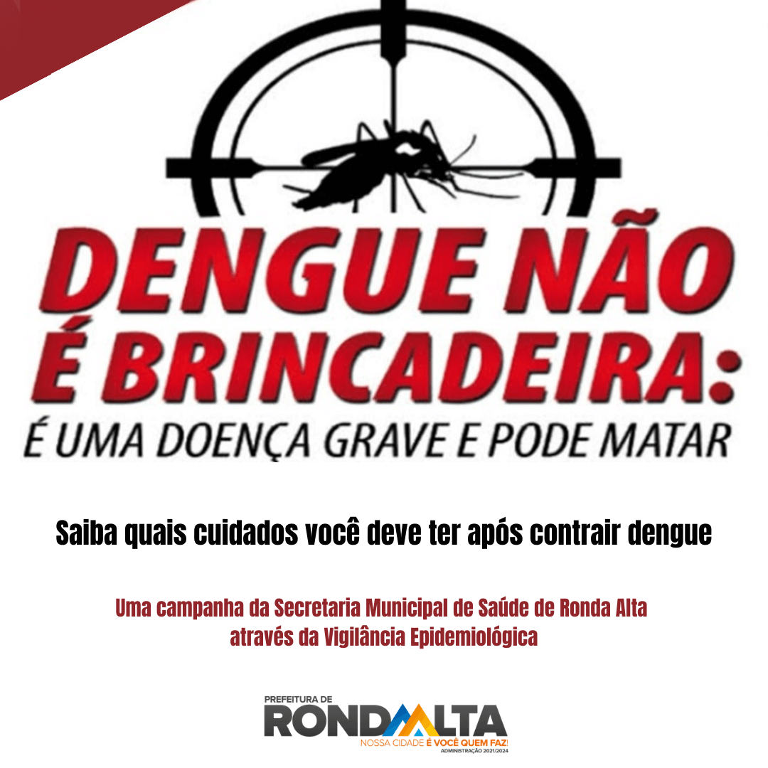 Saiba quais cuidados você deve ter após contrair dengue: